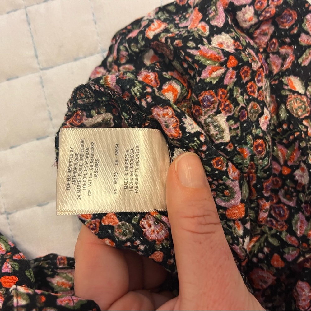 Anthropologie Maeve Ditsy Floral Button up shirt - Picture 7 of 7